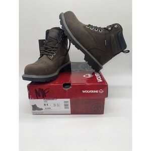Wolverine Women's Floorhand Steel-Toe 6" Work Boot Dark Brown Size 8.5 M